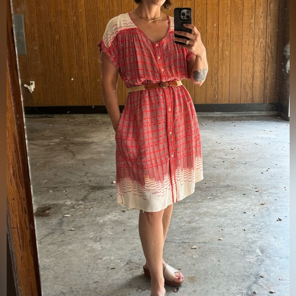 Anthropologie Maeve short sleeve dress. This was when anthropology was quality.